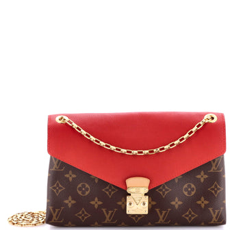 Louis Vuitton Pallas Chain Shoulder Bag Monogram Canvas and Calfskin