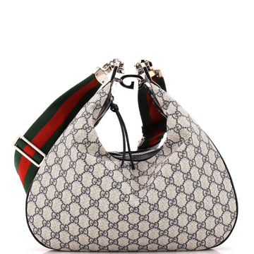 Gucci Attache Shoulder Bag GG Coated Canvas Medium