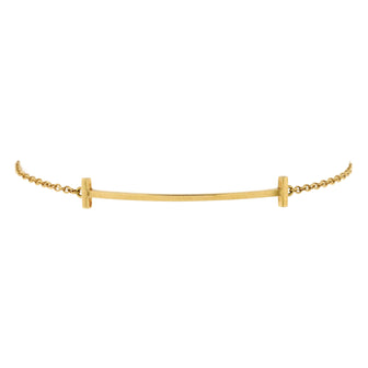 Tiffany & Co. T Smile Chain Bracelet 18K Yellow Gold Medium