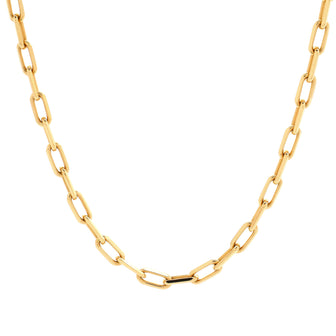 Cartier Santos de Cartier Chain Necklace 18K Yellow Gold Medium