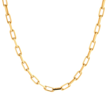 Cartier Santos de Cartier Chain Necklace 18K Yellow Gold Medium