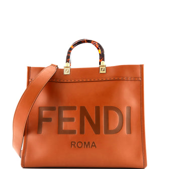Fendi Sunshine Shopper Tote Leather Medium