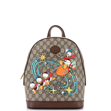 Gucci Disney Donald Duck Backpack Printed GG Coated Canvas Small