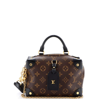 Louis Vuitton Petite Malle Souple Handbag Monogram Canvas