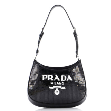 Prada Cleo Shoulder Bag Sequins Small