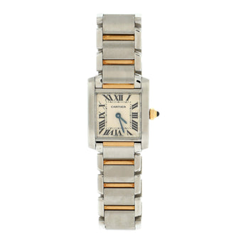 Cartier Tank Francaise Quartz Watch Stainless Steel and Yellow Gold 20