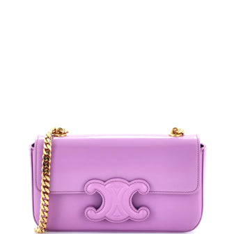 Celine Triomphe Chain Shoulder Bag Leather Medium