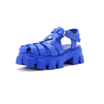 Prada Women's Monolith Cage Platform Sandals Rubber