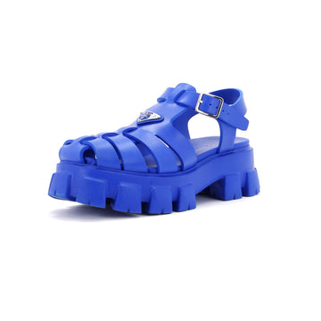 Prada Women's Monolith Cage Platform Sandals Rubber