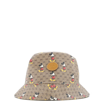 Gucci Disney Mickey Mouse Bucket Hat Printed Mini GG Coated Canvas