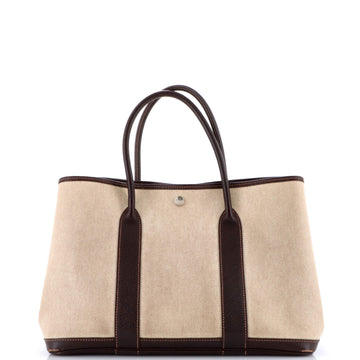 Hermes Garden Party Tote Toile and Leather 36