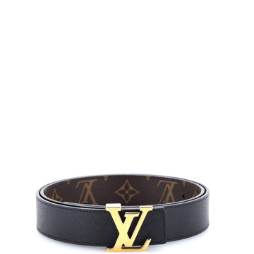Louis Vuitton LV Initiales Reversible Belt Monogram Canvas and Leather Medium
