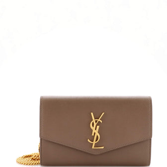 Saint Laurent Uptown Chain Wallet Leather