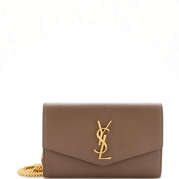 Saint Laurent Uptown Chain Wallet Leather