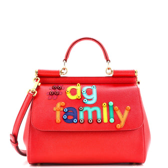 Dolce & Gabbana Family Miss Sicily Bag Patchwork Leather Medium