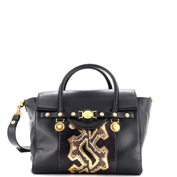 Versace Signature Bag Leather with Python Large