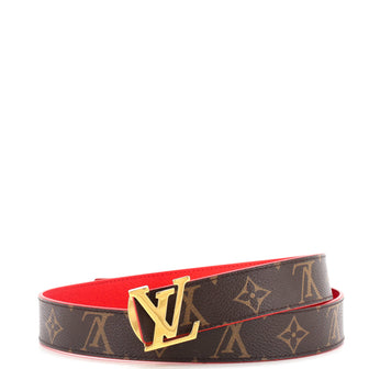 Louis Vuitton LV Initiales Reversible Belt Monogram Canvas and Leather Medium
