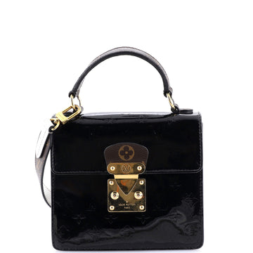 Louis Vuitton Spring Street NM Handbag Monogram Vernis with Monogram Canvas and Epi Leather