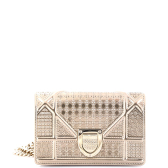 Christian Dior Diorama Flap Bag Cannage Embossed Calfskin Baby