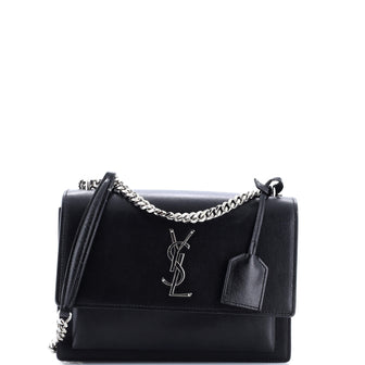 Saint Laurent Sunset Crossbody Bag Leather Medium