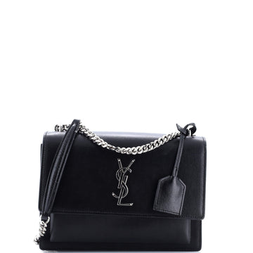 Saint Laurent Sunset Crossbody Bag Leather Medium