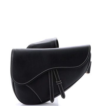 Christian Dior Saddle Crossbody Bag Leather
