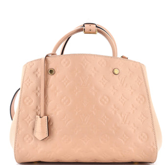 Louis Vuitton Montaigne Handbag Monogram Empreinte Leather MM