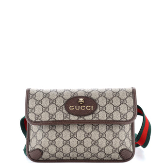 Gucci Neo Vintage Flap Belt Bag GG Coated Canvas