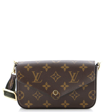 Louis Vuitton Felicie Strap & Go Handbag Monogram Canvas