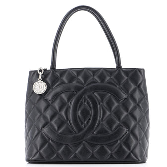 Chanel Medallion Tote Quilted Caviar