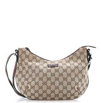 Gucci Half Moon Crossbody GG Canvas Small