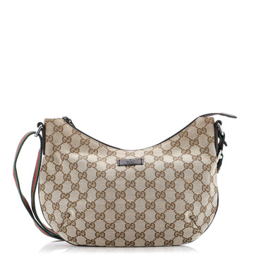 Gucci Half Moon Crossbody GG Canvas Small