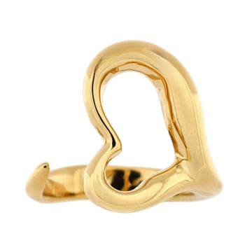 Tiffany & Co. Elsa Peretti Open Heart Ring 18K Yellow Gold Small