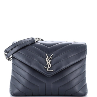 Saint Laurent Loulou Shoulder Bag Matelasse Chevron Leather Medium