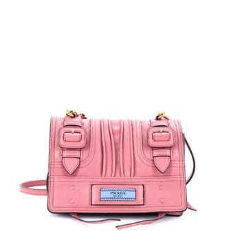 Prada Etiquette Shoulder Bag Glace Calf Small
