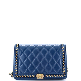 Chanel Chain Around Boy Wallet on Chain Quilted Lambskin
