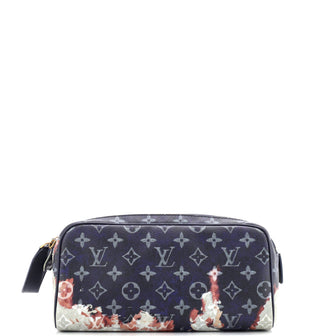 Louis Vuitton Dopp Kit Toiletry Pouch Monogram Bleach Canvas