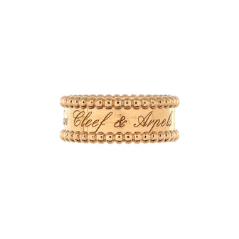 Van Cleef & Arpels Perlee Signature Ring 18K Rose Gold