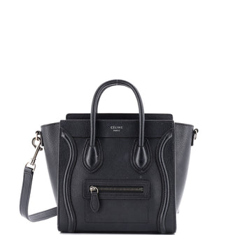 Celine Luggage Bag Grainy Leather Nano