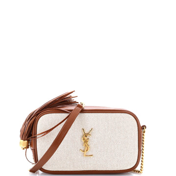 Saint Laurent Lou Camera Bag Canvas and Leather Mini