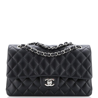 Chanel Classic Double Flap Bag Quilted Lambskin Medium