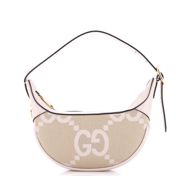 Gucci Ophidia Half Moon Bag Jumbo GG Canvas Mini