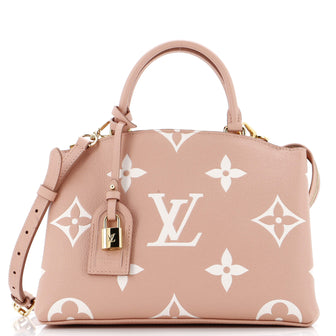 Louis Vuitton Petit Palais Handbag Bicolor Monogram Empreinte Giant