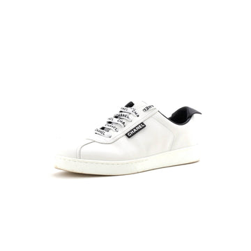 Chanel Women's CC Low-Top Flat Runner Sneakers Leather