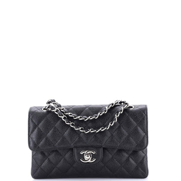 Chanel Classic Double Flap Bag Quilted Caviar Small