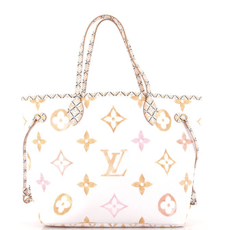Louis Vuitton Neverfull NM Tote By The Pool Monogram Watercolor Giant MM