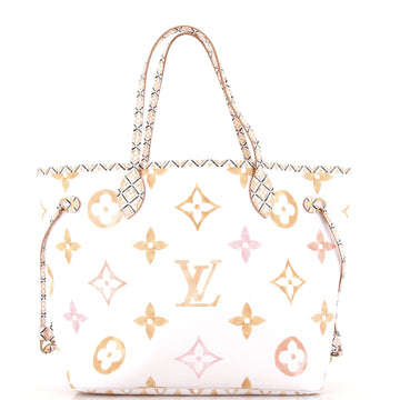 Louis Vuitton Neverfull NM Tote By The Pool Monogram Watercolor Giant MM