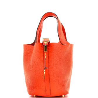 Hermes Picotin Lock Bag Clemence PM