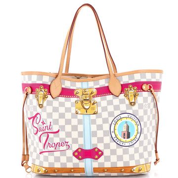 Louis Vuitton Neverfull NM Tote Limited Edition Damier Summer Trunks MM