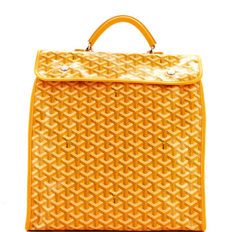 Goyard Saint Leger Briefcase Backpack Coated Canvas